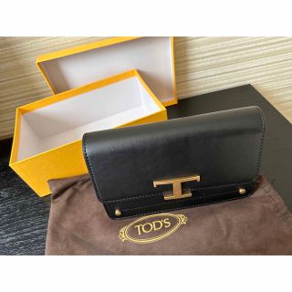 トッズ(TOD'S)のTOD's トッズ Tタイムレス ショルダーバッグ ブラック(ショルダーバッグ)