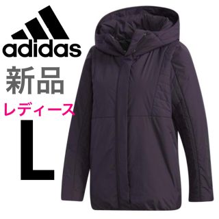 アディダス(adidas)の中綿コート パデッドジャケット 中綿パーカー アウター パーカー ジャケット(ブルゾン)