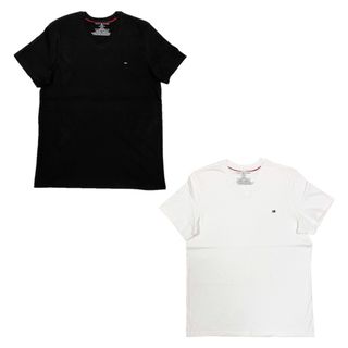 トミーヒルフィガー(TOMMY HILFIGER)のトミーヒルフィガー 半袖 Tシャツ Vネック ロゴ 09t3140 Lサイズ(Tシャツ/カットソー(半袖/袖なし))