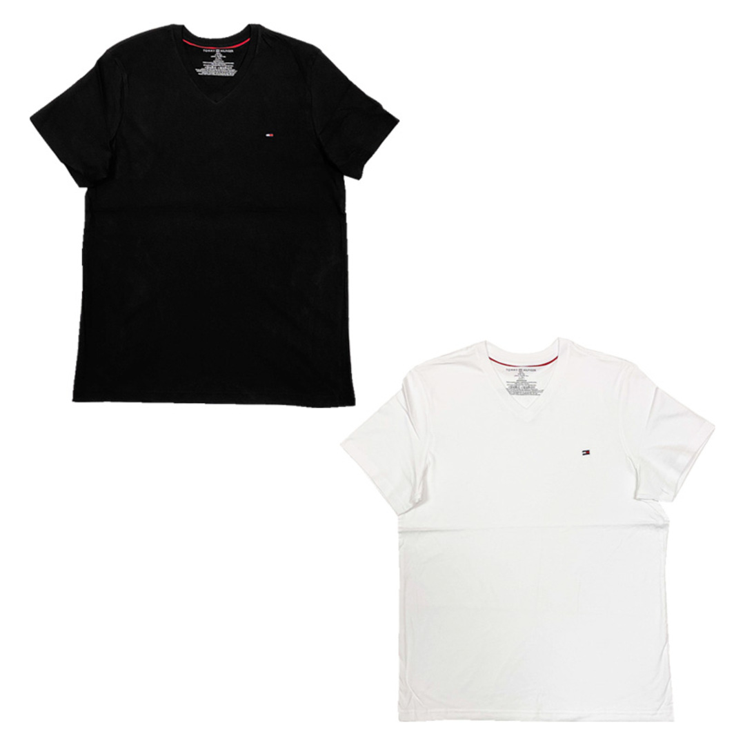 TOMMY HILFIGER(トミーヒルフィガー)のトミーヒルフィガー 半袖 Tシャツ Vネック ロゴ 09t3140 Sサイズ メンズのトップス(Tシャツ/カットソー(半袖/袖なし))の商品写真