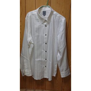 メンズティノラス(MEN'S TENORAS)のメンズティノラス  サテン  ストライプ  ドレスシャツ  L.Large(シャツ)