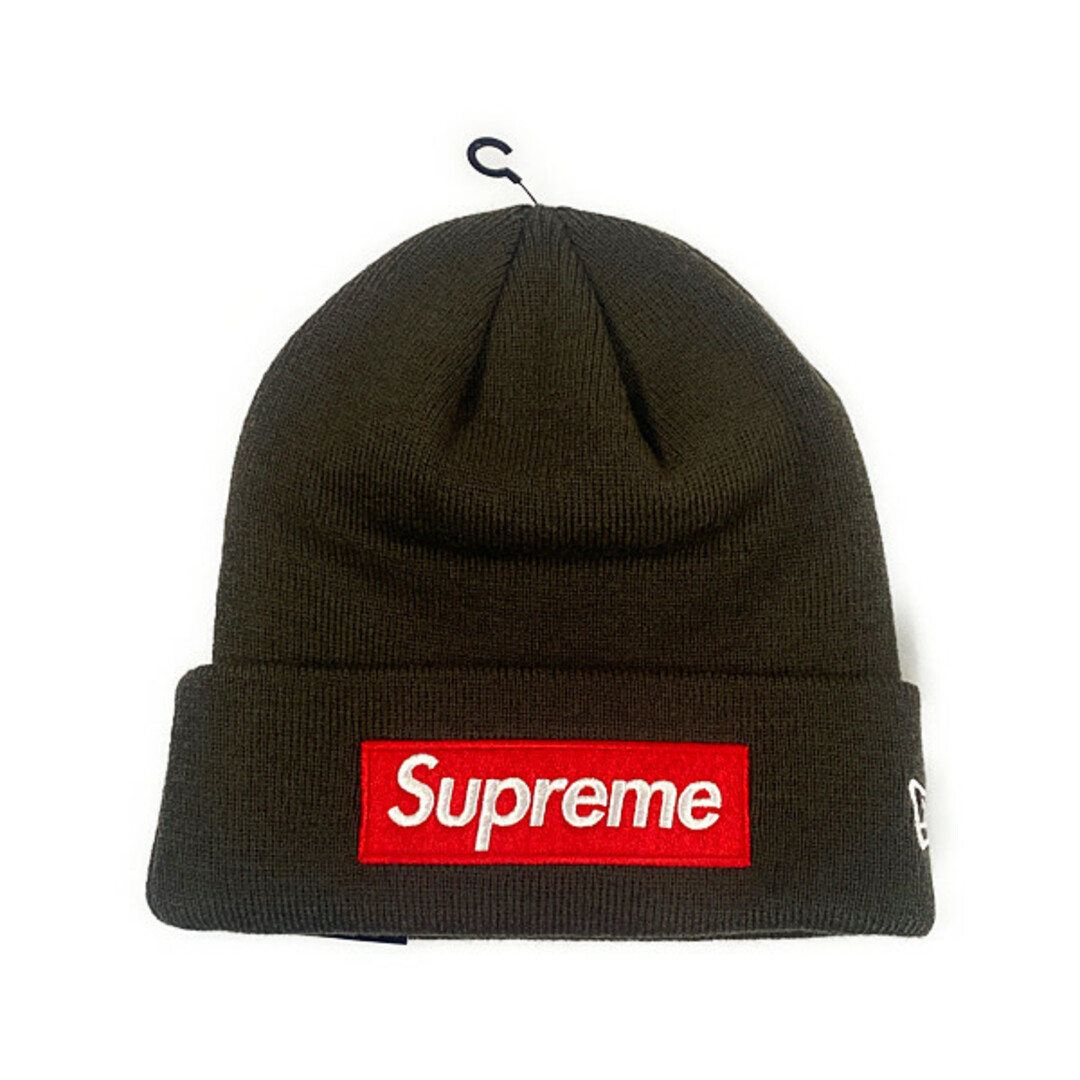 SUPREME シュプリーム 22AW New Era Logo Beanie ビーニー ニットキャップ ブラウン フリー 正規品 / 29705