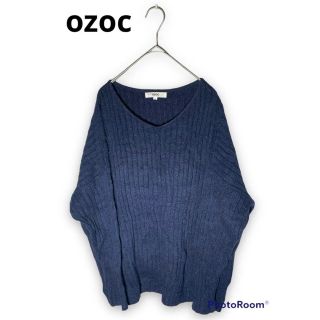 オゾック(OZOC)のオゾック フリース トップス ozoc  Vネック 長袖 秋 冬(ニット/セーター)