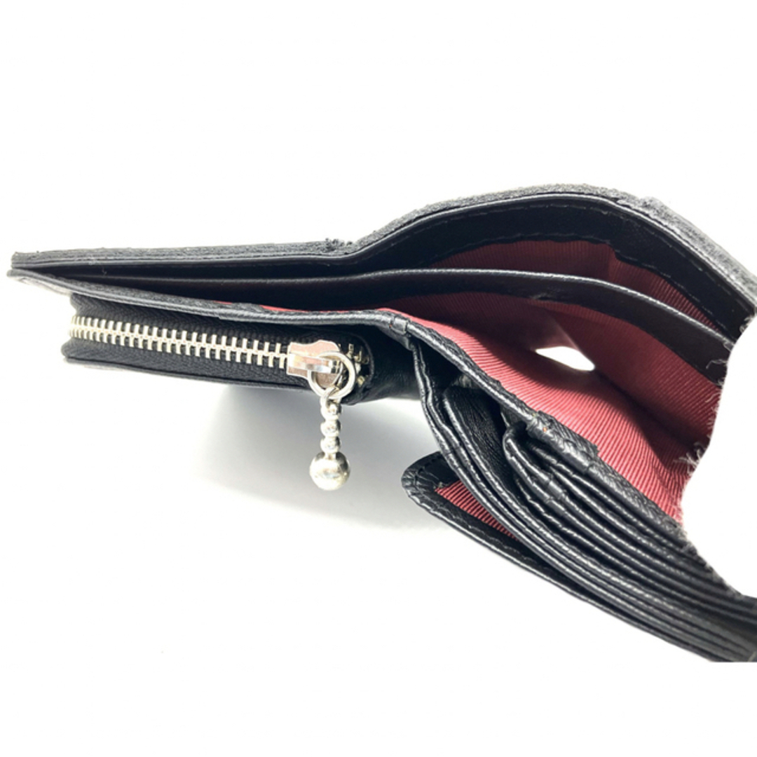 二つ折り財布 ダイヤモンドパイソン マット 黒 紫 本革 大容量 高品質