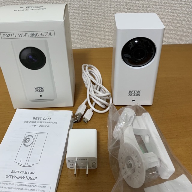 追跡防犯スマートカメラ　塚本無線　みてるちゃん(WTW-IPW108J2) | フリマアプリ ラクマ