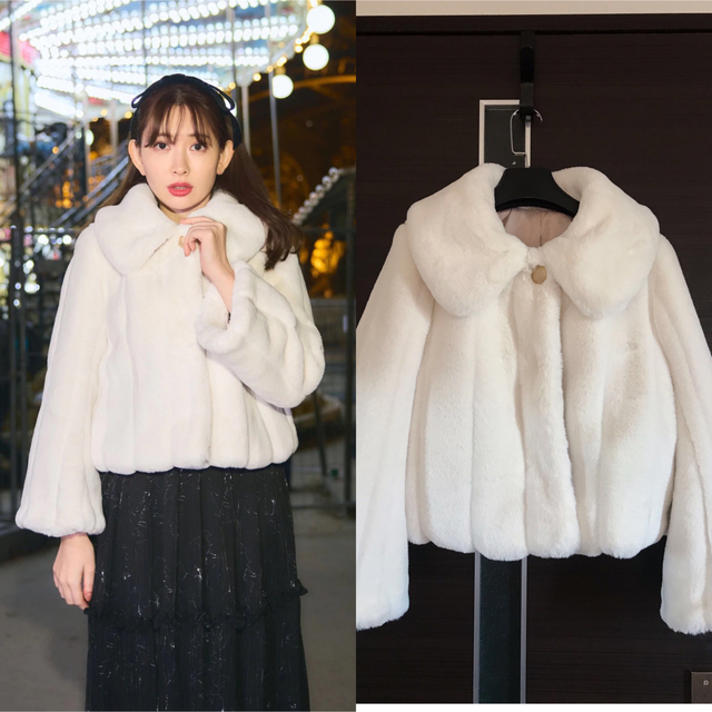 【snow white】Winter Love Faux Fur Coat
