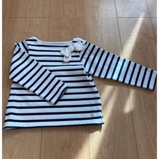 プチバトー(PETIT BATEAU)の女の子　シャツ　100(Tシャツ/カットソー)