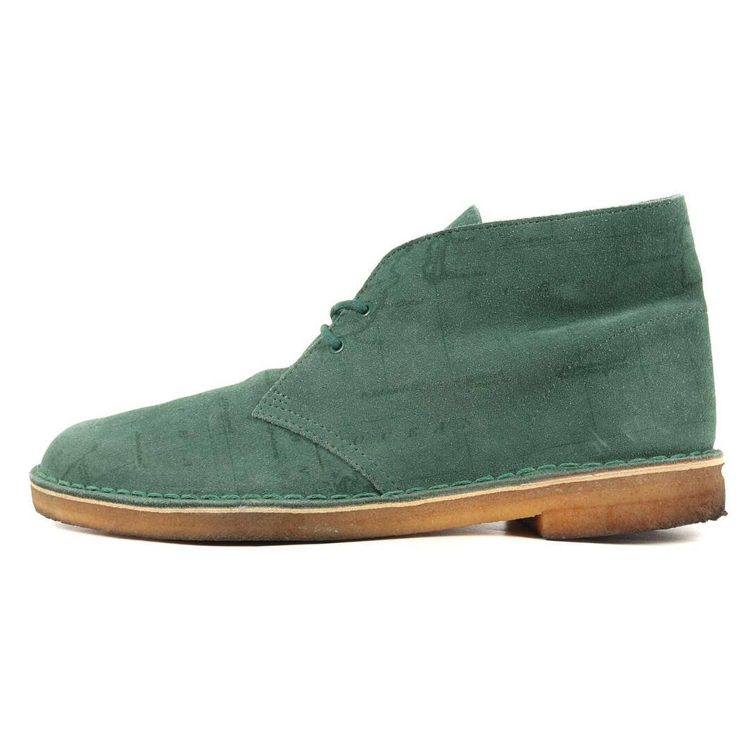 Supreme シュプリーム ブーツ Clarks マップ柄 スウェード レザー デザートブーツ Map Suede Desert Boot  13SS グリーン US10.5 28.5cm シューズ 【メンズ】【R022】