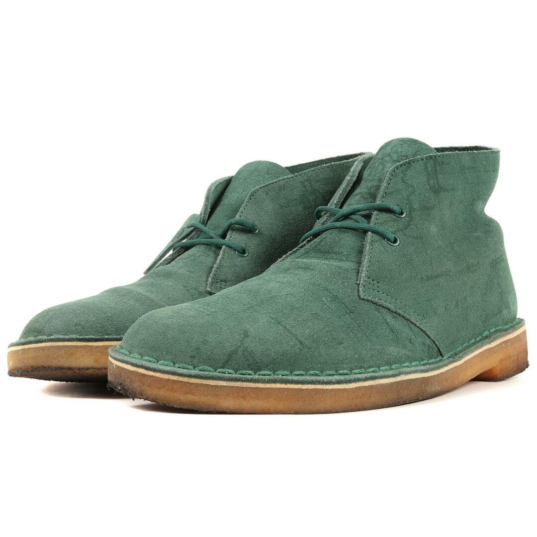 Supreme シュプリーム ブーツ Clarks マップ柄 スウェード レザー デザートブーツ Map Suede Desert Boot  13SS グリーン US10.5 28.5cm シューズ 【メンズ】【R022】 1