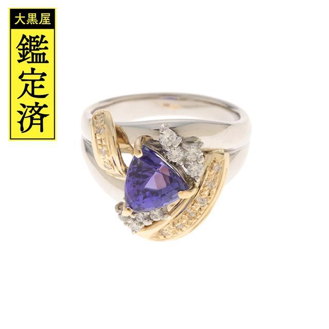 JEWELRY　リング　K18/pt900　タンザナイト/ダイヤモンド【430】