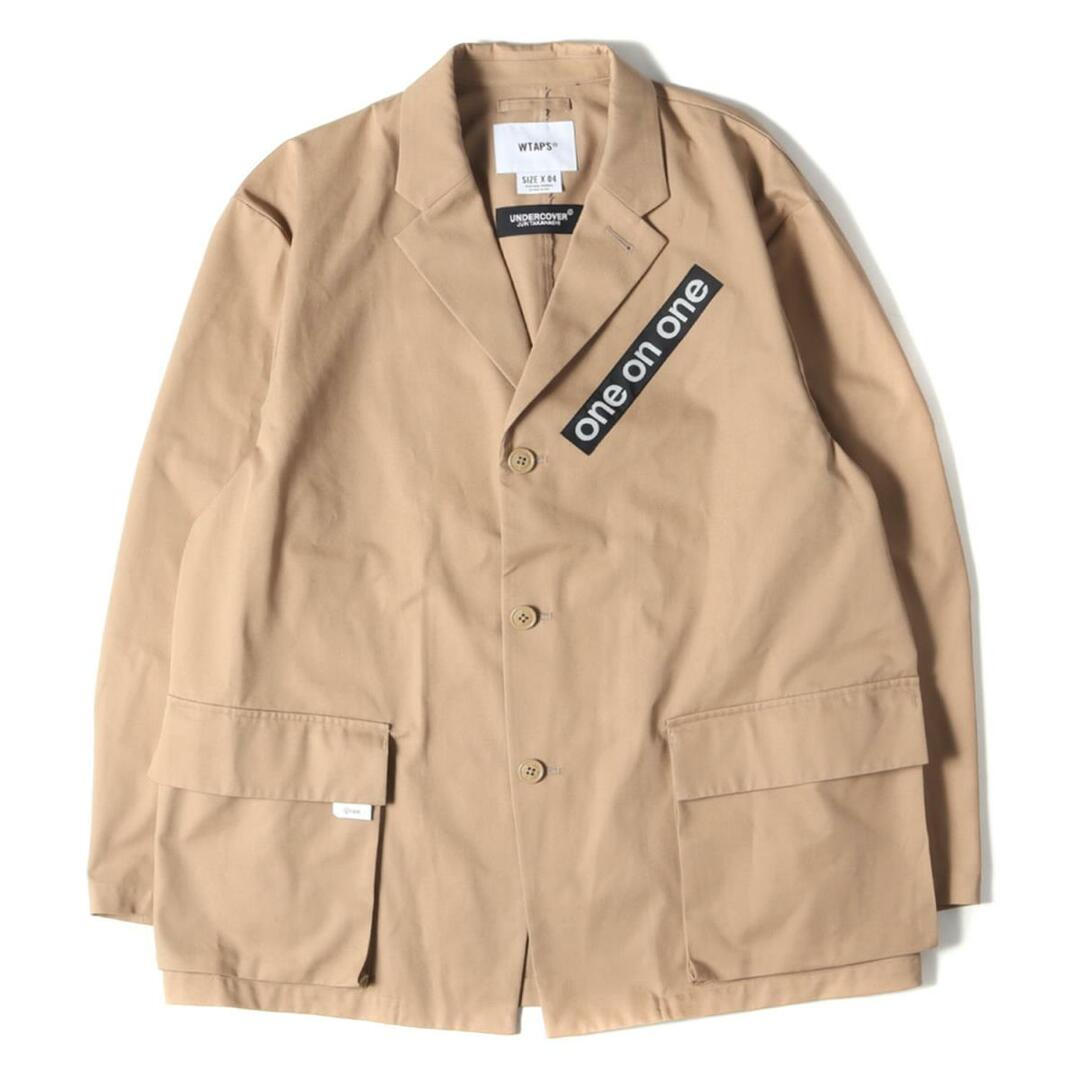 WTAPS ダブルタップス テーラードジャケット UNDERCOVER T/Cツイル 3Bテーラードジャケット JT / JAKCET 21AW ベージュ XL アウター ジャケット 【メンズ】【美品】【R022】