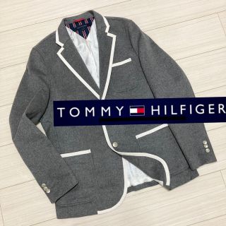 トミーヒルフィガー(TOMMY HILFIGER)の良品■TOMMY HILFIGER■銀ボタン パイピング テーラード ジャケット(テーラードジャケット)