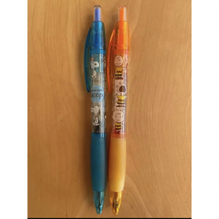 スヌーピー(SNOOPY)のスヌーピー  PEANUTS カラーペン　オレンジ　青　セット　2本(ペン/マーカー)