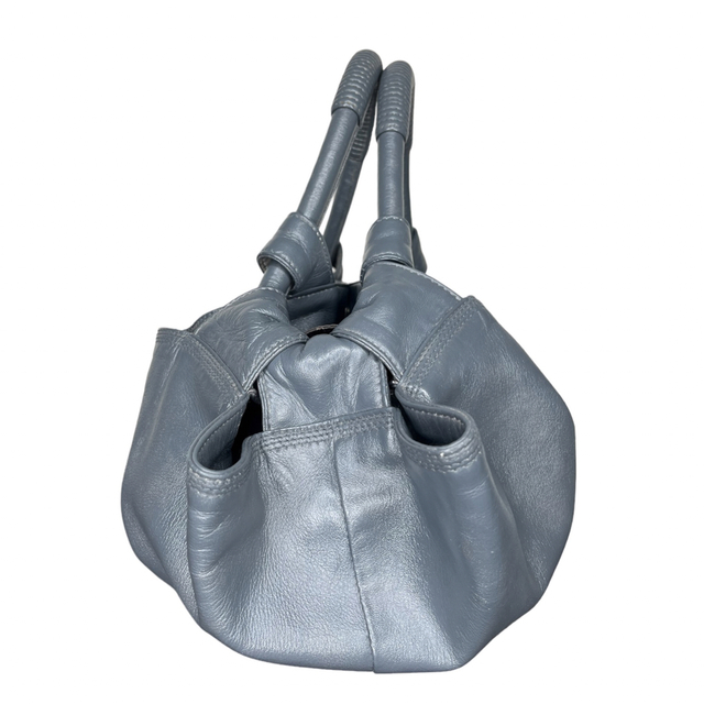 美品☆ LOEWE ロエベ ナッパアイレ ハンドバッグ グレー 本革レザー-