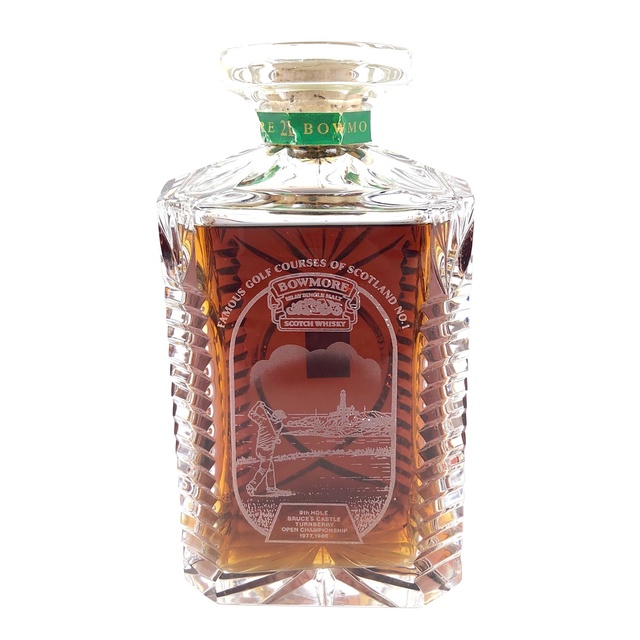 華麗 ボウモア BOWMORE 750ml クリスタルデキャンタ ゴルフ 21年