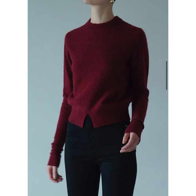 CLANE(クラネ)のLAYER SLEEVE YAK KNIT TOPS レディースのトップス(ニット/セーター)の商品写真