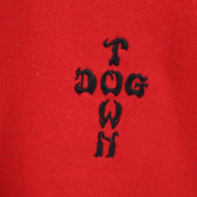 ドッグタウン バックプリント ロゴ刺繍 スウェット XL 赤系 DOGTOWN 長袖 トレーナー メンズ   【221207】 4