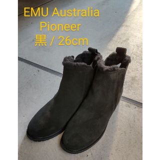 エミュオーストラリア(EMU Australia)のEMU Australia エミュ メリノウール パイオニア 黒/26cm(ブーツ)