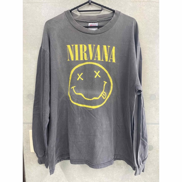 90'S 当時物 NIRVANA スマイルTシャツ ヴィンテージ L USA製 | フリマアプリ ラクマ