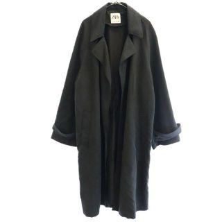 ザラ(ZARA)のザラ ロングコート L ブラック ZARA レディース 【中古】  【221206】(ロングコート)