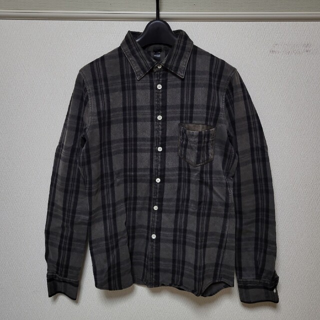 京都にて購入 madras check leather-pocket shirts〈wjk〉 | www