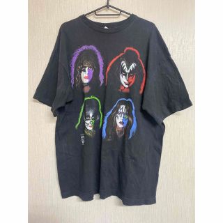 90'S 当時物 KISS Tシャツ ヴィンテージ　サイズXL USA製(Tシャツ/カットソー(半袖/袖なし))