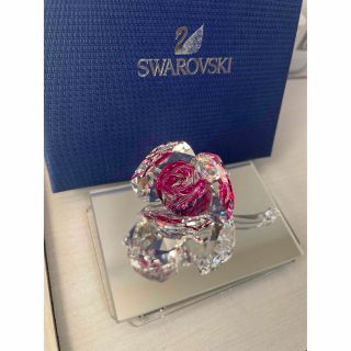 スワロフスキー(SWAROVSKI)のスワロフスキーの薔薇(置物)