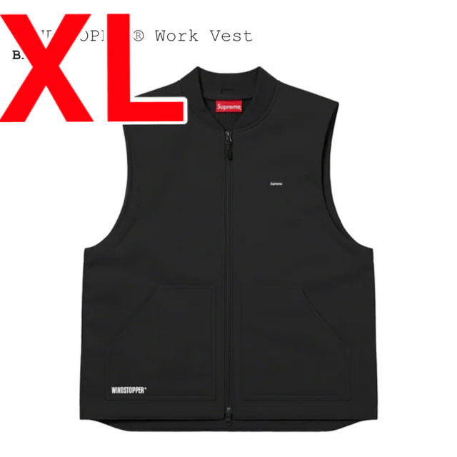 Supreme WINDSTOPPER Work Vest Black XL