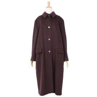 マックスマーラ(Max Mara)の極美品 マックスマーラ Max Mara コート 白タグ ロングコート ウール アウター レディース イタリア製 JI44 USA10 FB42 GB12(XL相当) ブラウン(その他)