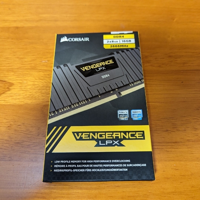 CORSAIR コルセア メモリ DDR4 8GB 2枚 2666MHz