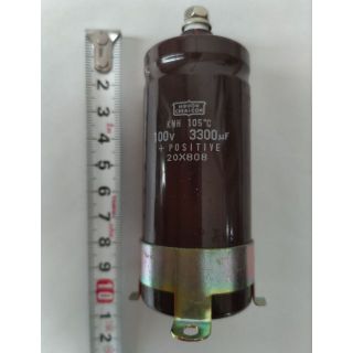大容量 電解コンデンサ 100V 3300uF 日本ケミコン(その他)