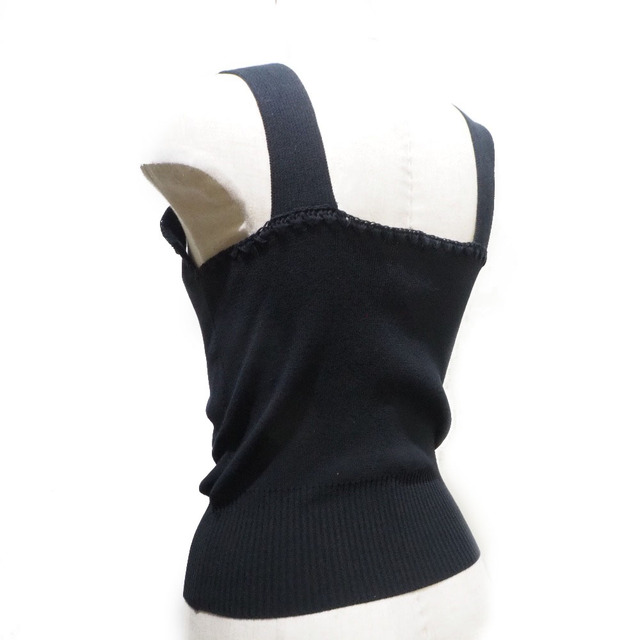 CHANEL】シャネル サマーニット P25213 コットン 黒 レディース タンク