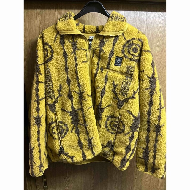 Supreme(シュプリーム)のSupreme × SOUTH2 WEST8 Fleece Jacketイエロー メンズのジャケット/アウター(ブルゾン)の商品写真