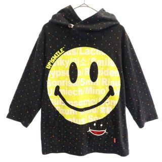 アップスマイル 総柄 スウェットパーカー M up  smile プルパーカー レディース 【中古】  【221204】(パーカー)