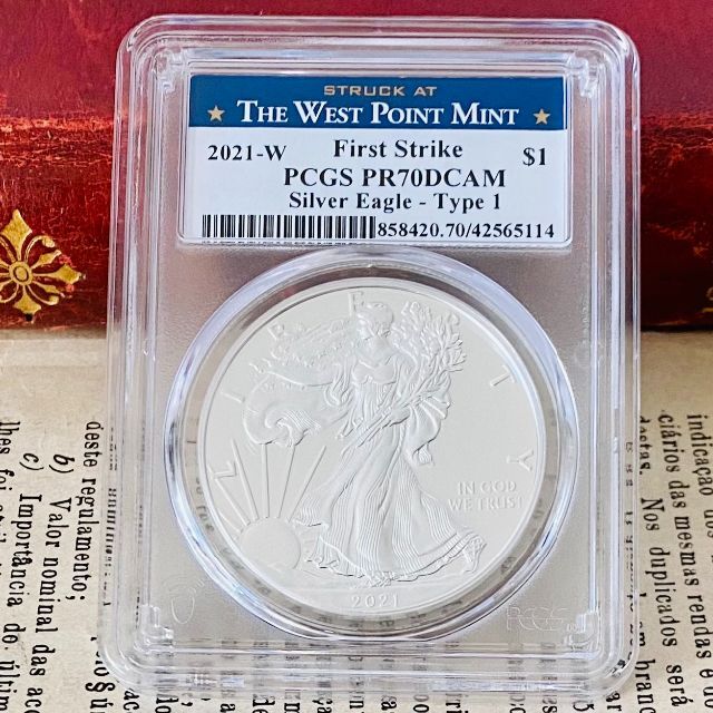 FIRSTSTRIKE　PCGS　イーグル　2021 MS70 アメリカ　 銀貨