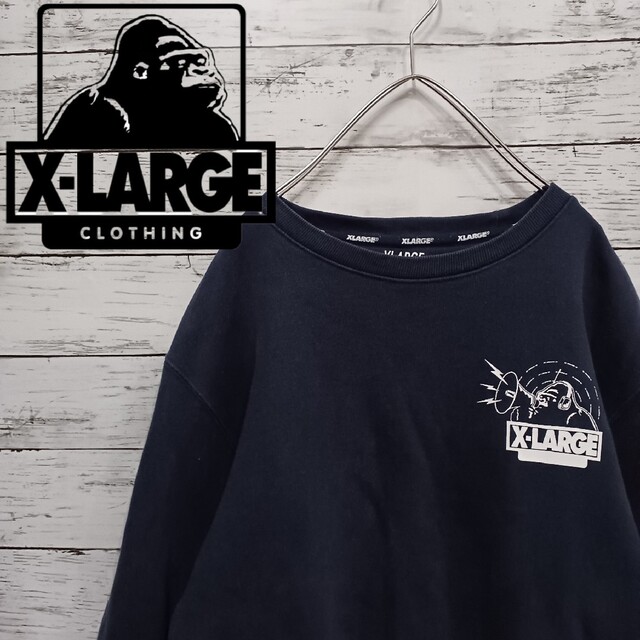 XLARGE エクストララージ 黒 スウェット トレーナー ストリート