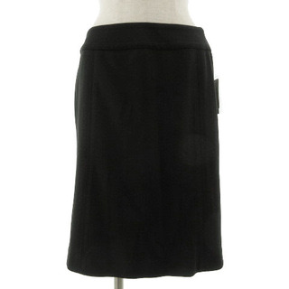 ナチュラルビューティーベーシック(NATURAL BEAUTY BASIC)のナチュラルビューティーベーシック スカート 台形 ひざ丈 ブラック 黒 L(ひざ丈スカート)
