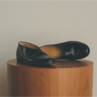 HARUTA×CLANE FLAT SHOES BLACK 37