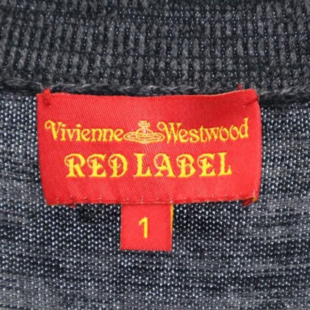 ヴィヴィアンウエストウッド レッドレーベル ロゴ刺繍 カーディガン 1 グレー系 Vivienne Westwood レディース   【221207】 7