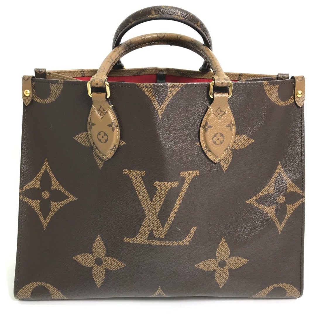 ルイヴィトン LOUIS VUITTON オンザゴーMM M45321 モノグラムジャイアント カバン 2WAY トートバッグ モノグラムジャイアントキャンバス ブラウン