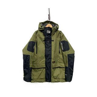 ダブルタップス(W)taps)のWTAPS ダブルタップス 17SS
 SHERPA ジャケット マウンテンパーカー
 オリーブ 黒 XL 正規品 / 29712【中古】(マウンテンパーカー)