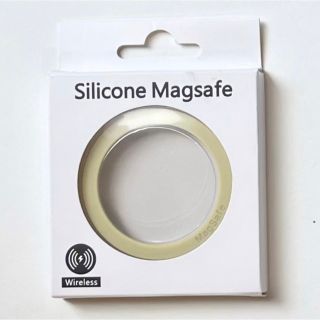 特価)Qiワイヤレス充電MagSafeリング(シリコンタイプ)(バッテリー/充電器)