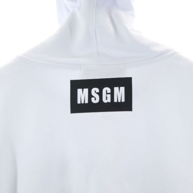 MSGM スウェット プルオーバー ペイントロゴ 裏起毛 ピンク メンズ S