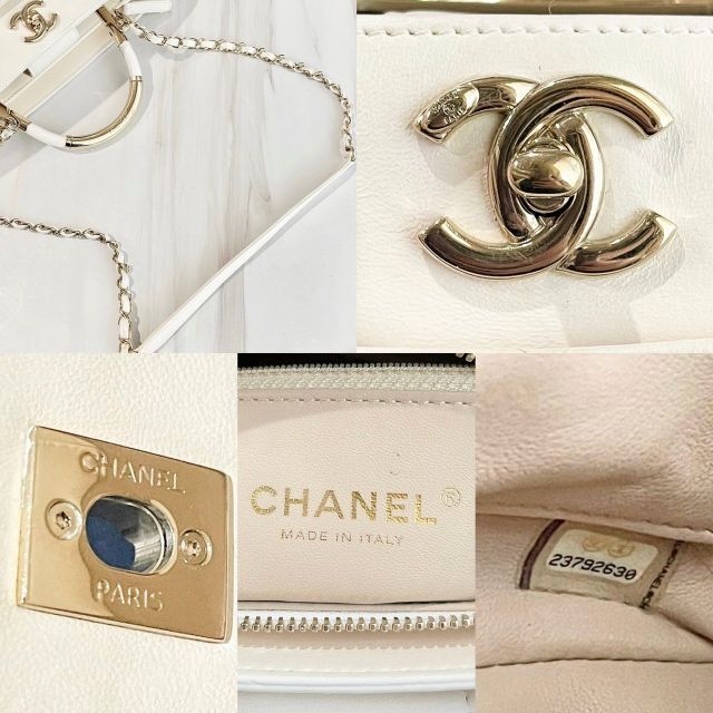 CHANEL(シャネル)の専用　シャネル　マトラッセ　2way　ハンドバッグ　白　レザー　23番台 レディースのバッグ(ハンドバッグ)の商品写真