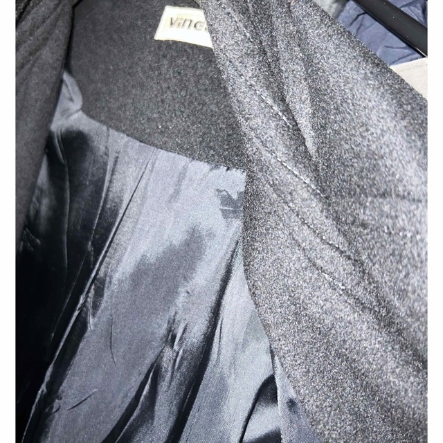 ART VINTAGE(アートヴィンテージ)の00年代　カシミア100% ステンカラーコート　黒　ハイネック　オーバーサイズ メンズのジャケット/アウター(ステンカラーコート)の商品写真