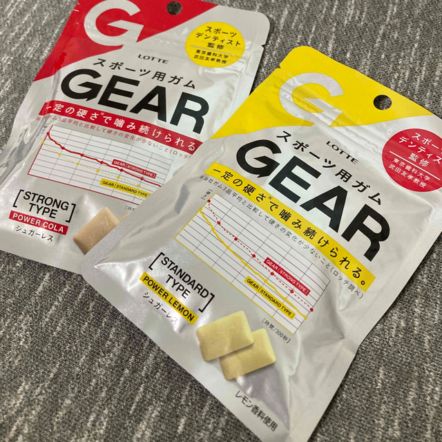 スポーツ用ガム　GEAR 食品/飲料/酒の食品(菓子/デザート)の商品写真