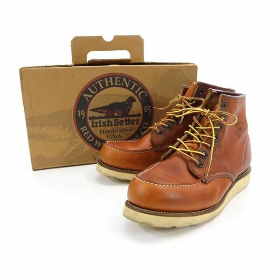 レッドウィング RED WING アイリッシュセッター #875 ブーツ ブラウン【サイズUS 8】【メンズ】素材レザー