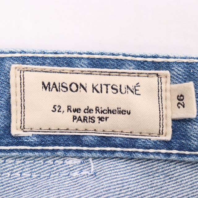 MAISON KITSUNE'(メゾンキツネ)のMAISON KITSUNE メゾンキツネ　デニム　レディース　USED レディースのパンツ(デニム/ジーンズ)の商品写真