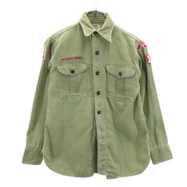 ボーイスカウト 60s ヴィンテージ 長袖 シャツ カーキ BOY SCOUTS　 キッズ   【221208】不明カラー