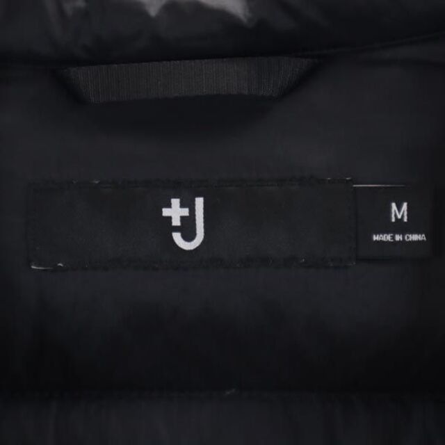 ユニクロ プラスジェイ ダウンジャケット M ブラック UNIQLO メンズ   【221202】ナイロン100％中綿